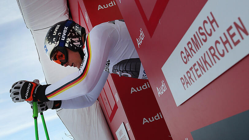 Heimrennen in Garmisch: Thomas Dreßen startet zu seinem ersten Trainingslauf. Heimrennen in Garmisch: Thomas Dreßen startet zu seinem ersten Trainingslauf.