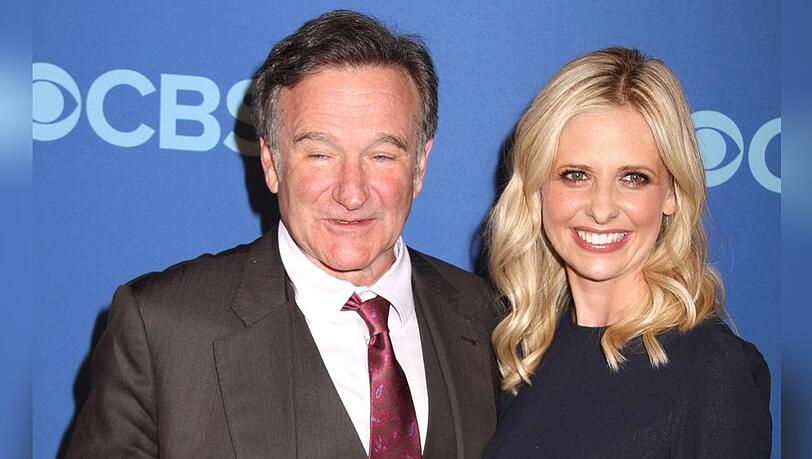 Freunde und Kollegen: Robin Williams und Sarah Michelle Gellar.