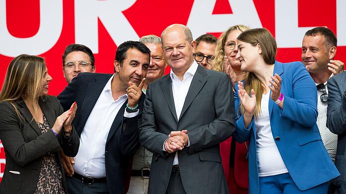 Die bayerische SPD-Landesvorsitzende Ronja Endres verortet die Genossen im Freistaat geschlossen hinter Kanzler Olaf Scholz. (Archivbild)