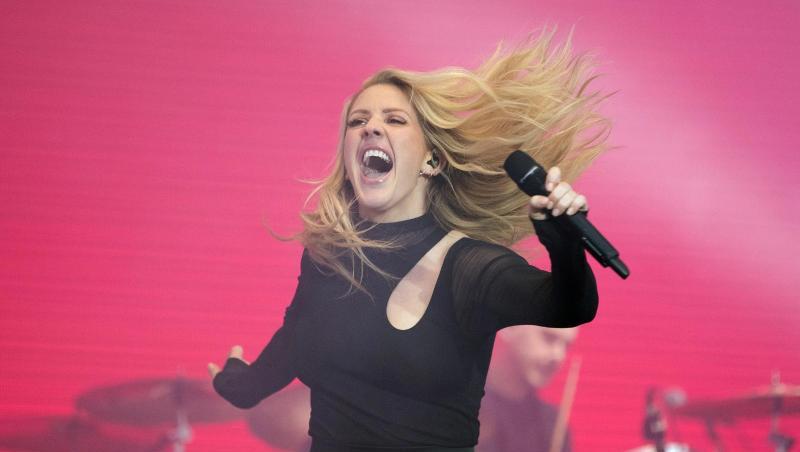 Die britische Sängerin Ellie Goulding beim V Festival in Weston Park 2017. Die britische Sängerin Ellie Goulding beim V Festival in Weston Park 2017.