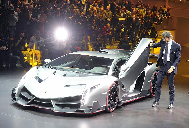 Der Lamborghini Veneno. Foto: Uli Deck/dpa