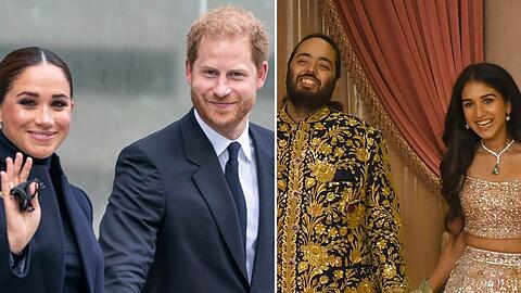Meghan und Harry sollen auf der Gästeliste des superreichen indischen Paares Anant Ambani und Radhika Merchant stehen.