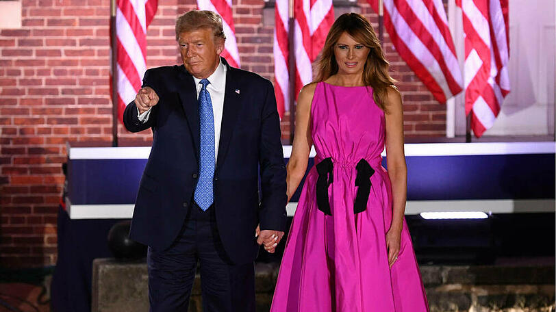 Donald und Melania Trump beim Nominierungsparteitag der Republikaner in Baltimore, Maryland.