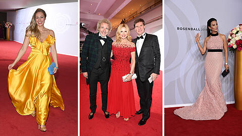 Der Rosenball in Berlin ist eine feste Institution in Berlin. Die Bilder vom roten Teppich.
