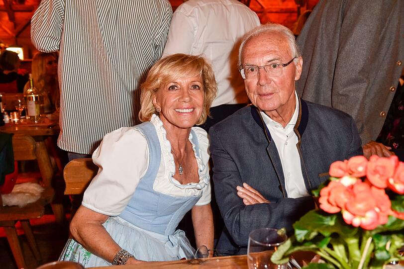 Franz Beckenbauer und Marlis Schwan