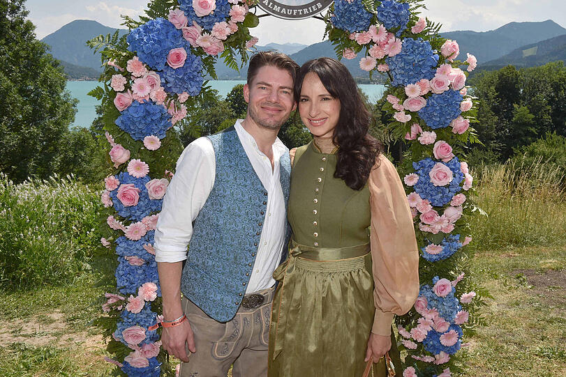 Stephanie Stumph mit Ehemann Florian Santner