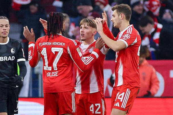 Traumduo: Karl mit Michael Olise (l.).