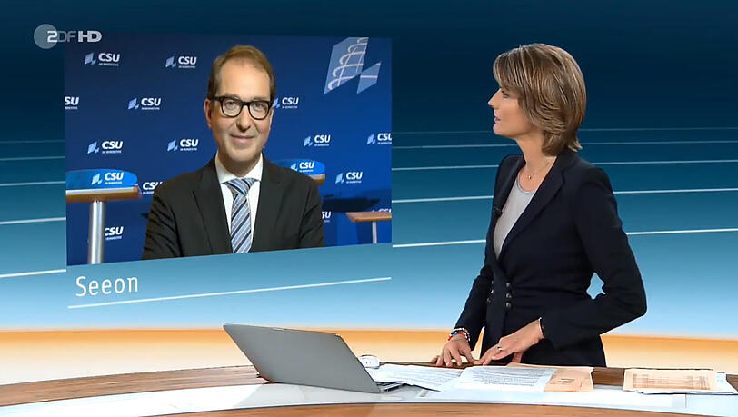 Alexander Dobrindt im Interview mit Marietta Slomka.