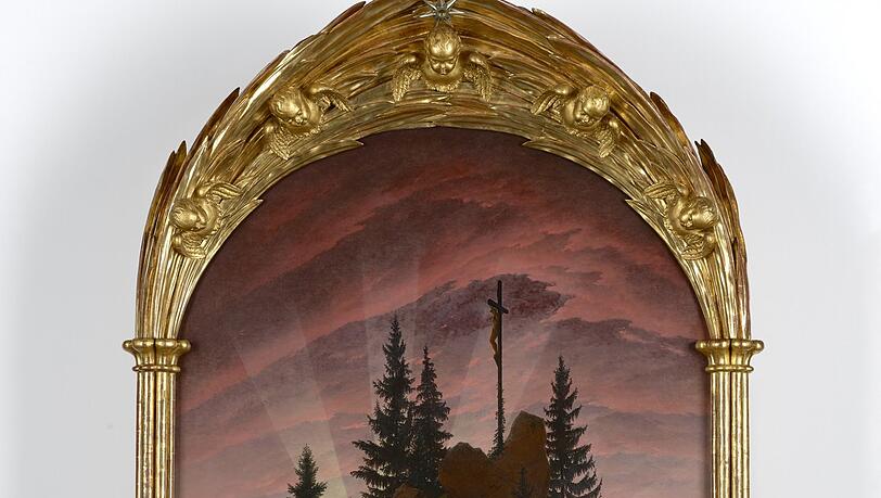 Purple Rain geht hier nicht nieder, aber der Himmel über Caspar David Friedrichs "Tetschener Altar" leuchtet in unfassbar kühnen Farben. Das Bild war ein Skandal und einer der ärgsten Kritiker ätzte: "Wollte hier Landschaft in die Kirchen schleichen und auf die Altäre kriechen?" Die Fundamentalkritik des Juristen Ramdohr ging als Ramdohr-Streit in die Kunstgeschichte ein. Das auch als "Kreuz im Gebirge" bezeichnete Gemälde entstand 1807/08. Purple Rain geht hier nicht nieder, aber der Himmel über Caspar David Friedrichs "Tetschener Altar" leuchtet in unfassbar kühnen Farben. Das Bild war ein Skandal und einer der ärgsten Kritiker ätzte: "Wollte hier Landschaft in die Kirchen schleichen und auf die Altäre kriechen?" Die Fundamentalkritik des Juristen Ramdohr ging als Ramdohr-Streit in die Kunstgeschichte ein. Das auch als "Kreuz im Gebirge" bezeichnete Gemälde entstand 1807/08.