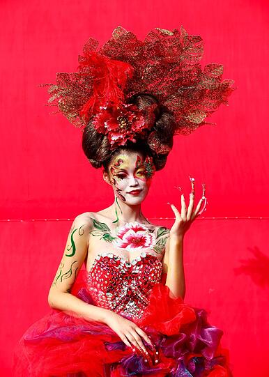 Schrille Outfits, nackte Haut. Das Internationale Bodypainting Festival in Daegu, Süd-Korea. Hier sind die schönsten Fotos.