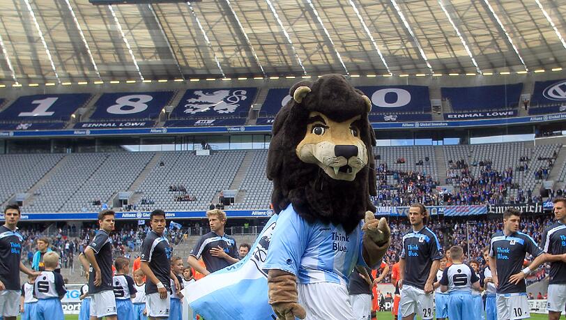 Der TSV 1860 in der Allianz Arena. Der TSV 1860 in der Allianz Arena.