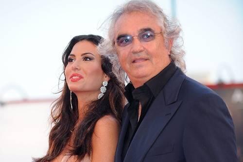 Er will nach seinem Freispruch eine Party feiern: Flavio Briatore (r.) mit Gattin Elisabetta Gregoraci.