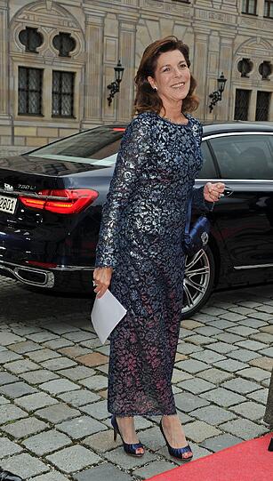 Caroline Prinzessin von Hannover bei ihrer Ankunft in der Residenz