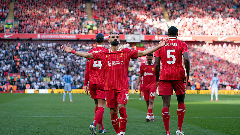 Erfolgreich mit Künstlicher Intelligenz: Mohamed Salah und der FC Liverpool.