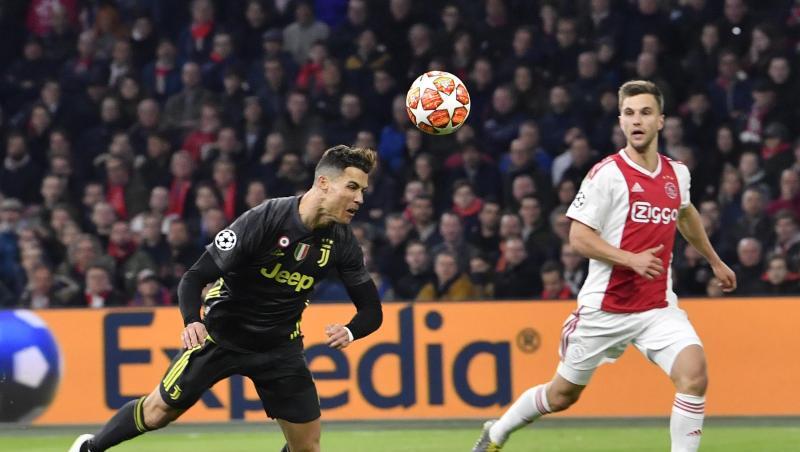 Juve-Stürmer Cristiano Ronaldo erzielte per Kopf den Treffer gegen Ajax Amsterdam. Juve-Stürmer Cristiano Ronaldo erzielte per Kopf den Treffer gegen Ajax Amsterdam.