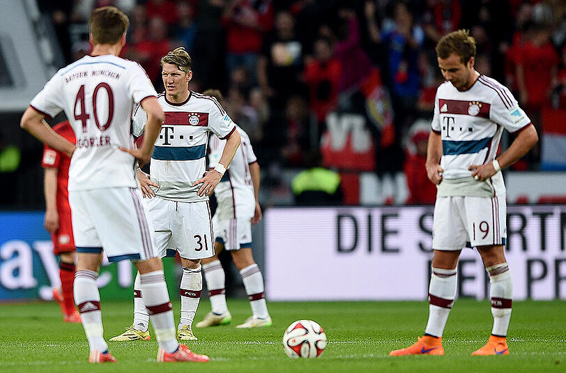 Verlässt die Bayern wohl: Lukas Görtler, hier mit Bastian Schweinsteiger und Mario Götze.