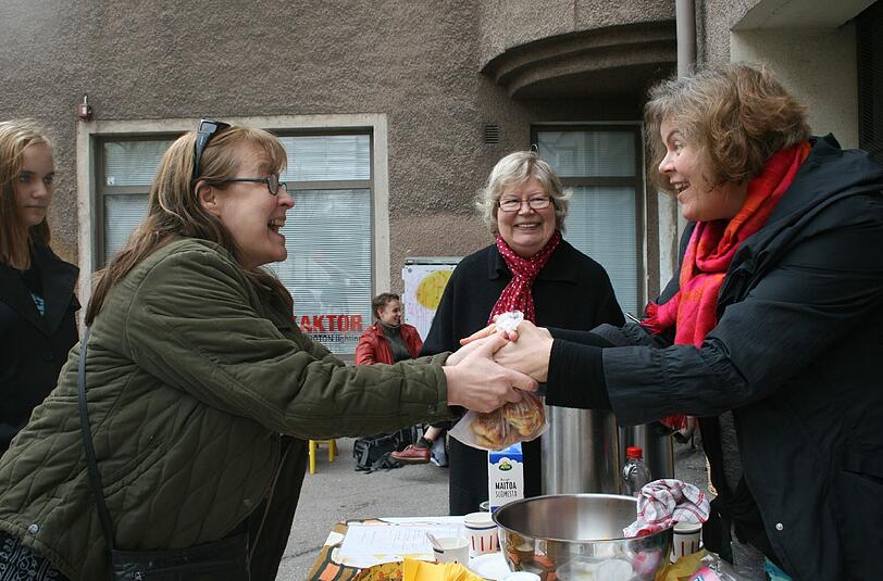 Essensstand beim Restaurant Day in Helsinki (Archivbild).