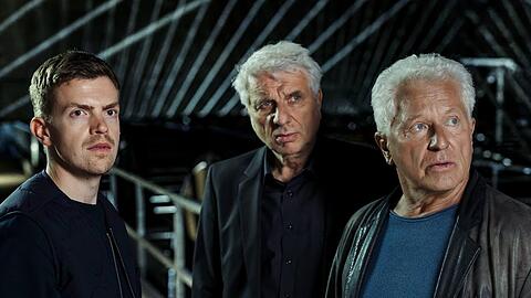 Der Staffelstab geht &uuml;ber an Kalli Hammermann (Ferdinand Hofer, li.): Ivo Batic (Miroslav Nemec) und Franz Leitmayr (Udo Wachtveitl, re.) sind Geschichte beim M&uuml;nchen-"Tatort".