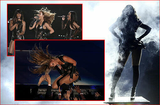 Super sexy im Superdome: Die Baltimore Ravens begeistern ihre Fans - und Sängerin Beyoncé Knowles legt in der Pause einen 13-minütigen Auftritt hin.
