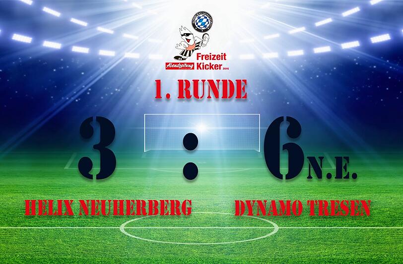 Dynamo Tresen gewinnt nach dem Elfmeterschießen mit 3:6.