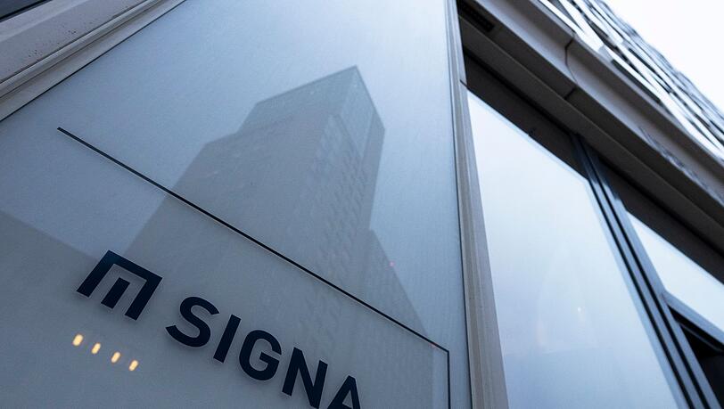Das Logo des Immobilienunternehmens Signa.