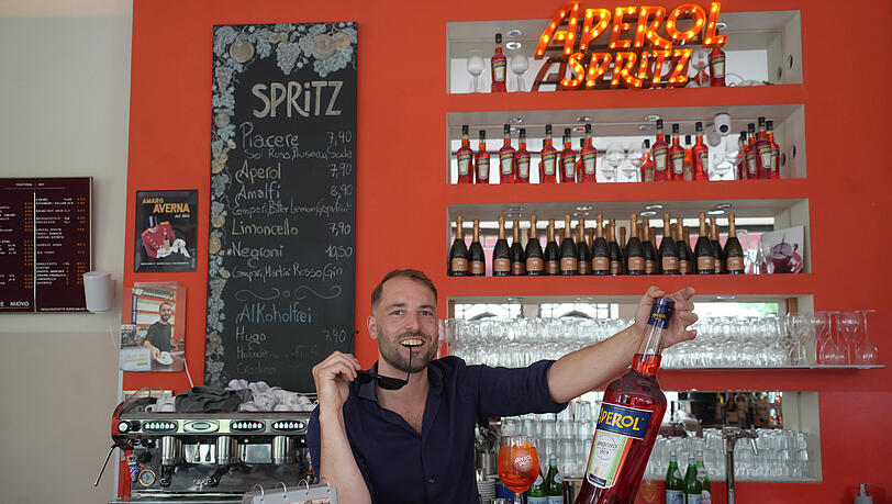 Im Piacere Nuovo kostet der 0,2-Spritz 7,90 Euro.