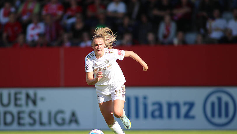 Sommer-Neuzugang Georgia Stanway hat sich bei den Bayern-Frauen sofort zurechtgefunden.