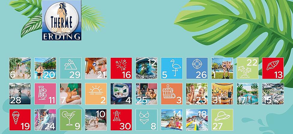 Den ganzen August über tolle Preise der Therme Erding im Gesamtwert von über 5.500 Euro gewinnen.