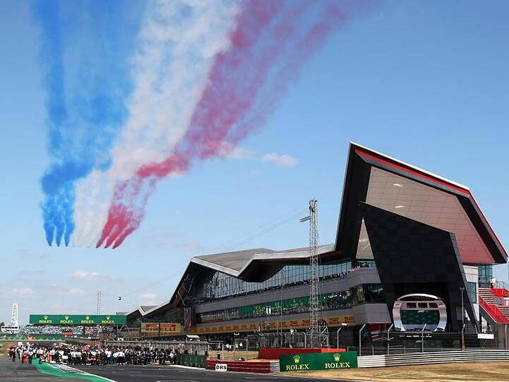 Formel-1-Traditionsstrecke in Großbritannien: Der Kurs von Silverstone.