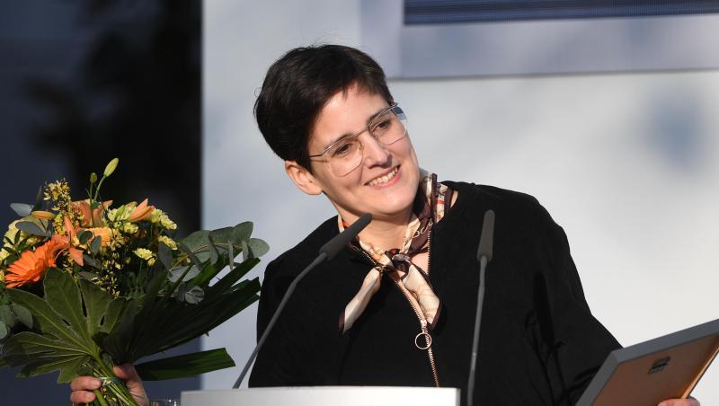 Anke Stelling bei der Leipziger Buchmesse. Anke Stelling bei der Leipziger Buchmesse.