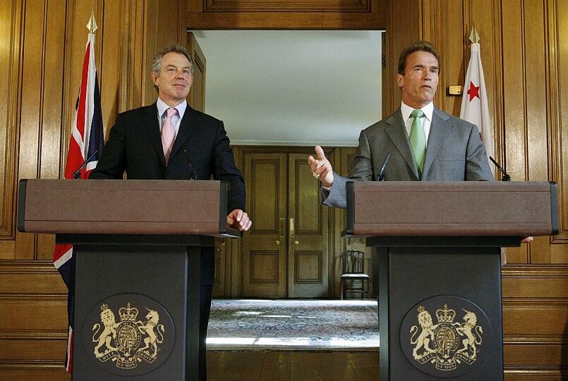 2007: Insgesamt sieben Jahre steht Schwarzenegger an der Spitze von Kalifornien.