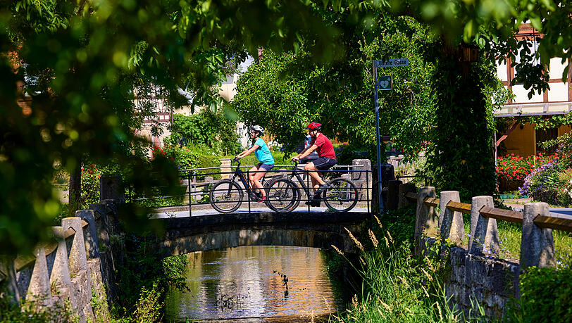 Mit dem e-Bike durch das Vorbachtal.
