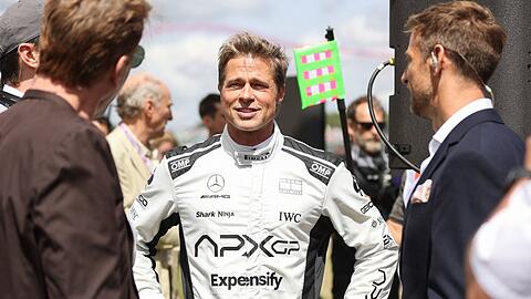 Brad Pitt hinter den Kulissen seines neuen Films.