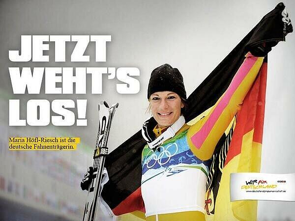 &bdquo;Jetzt weht&rsquo;s los!&ldquo;: Dieses Bild verschickte der Deutsche Olympische Sportbund am Donnerstag.