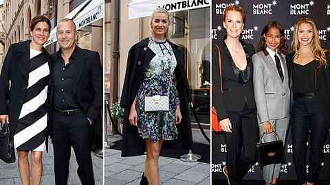 Stars feiern im neuen Store von Montblanc...