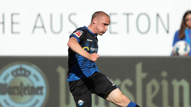 Paderborns Sven Michel ist mit seinem Siegtreffer in der Nachspielzeit zum Matchwinner geworden. Paderborns Sven Michel ist mit seinem Siegtreffer in der Nachspielzeit zum Matchwinner geworden.