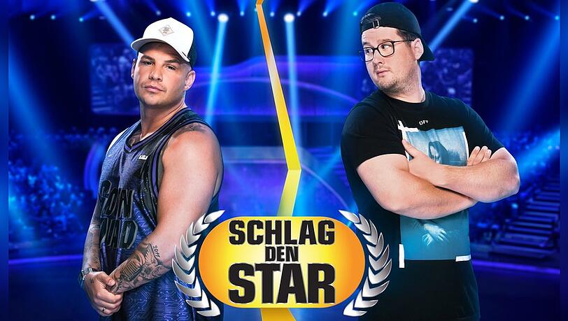 Pietro Lombardi (li.) wollte gegen Chris Tall bei "Schlag den Star" gewinnen. Gereicht hat es am Ende nicht.