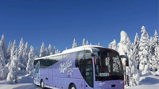 Mit dem Milka Fanbus zur Ski-WM nach Schladming. Gibt's was besseres? Mit dem Milka Fanbus zur Ski-WM nach Schladming. Gibt's was besseres?