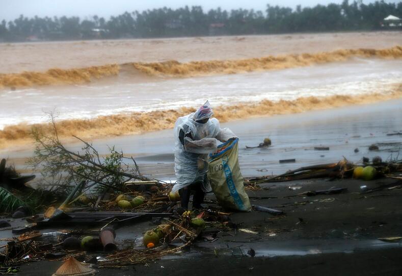 Taifun "Hagupit" wütet auf den Philippinen.