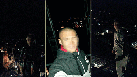 80 Meter über München: Sechs Kletterer steigen in der Nacht zum Freitag auf die Frauenkirche. Hier gibt's die Errinerungsfotos der Parkourläufer!
