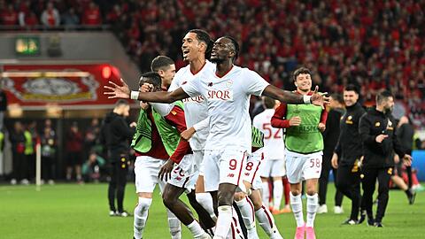 AS Rom setzte sich im Halbfinale der Europa League gegen Leverkusen durch.
