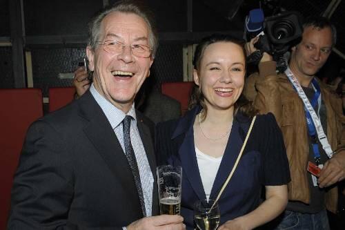 Franz Müntefering und Michelle Schumann.