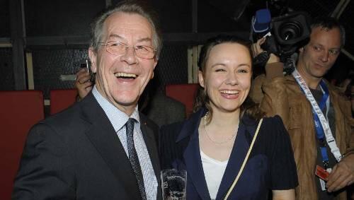 Franz Müntefering und Michelle Schumann. Franz Müntefering und Michelle Schumann.