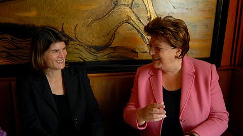 CSU-Vize Barbara Stamm hier mit ihrer Tochter Claudia, die sich bei den Landtags-Grünen für die Gleichstellung der Homo-Ehe engagiert
