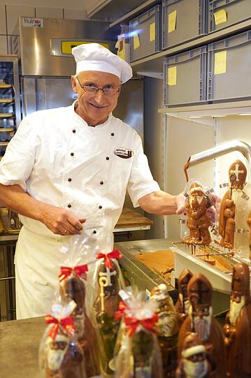 Der Chocolatier fertigt auf Wunsch auch individuelle Figuren an.