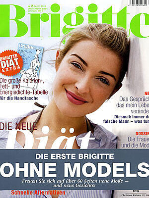 In der Diskussion um zu dürre Models auf internationalen Catwalks bekennt sich die Frauenzeitschrift "Brigitte" zu einem klaren "Nein". Seit 2010 wird ihre Mode von Laufsteg-unerfahrenen Frauen und Männern vorgestellt.