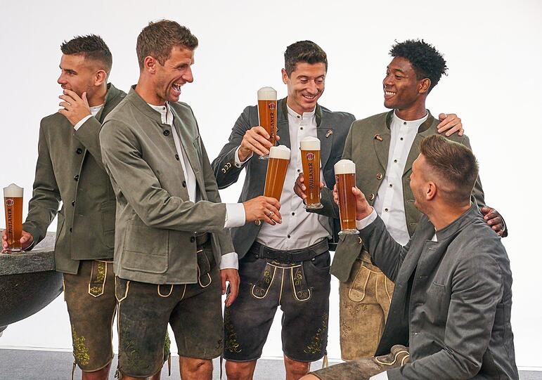 Die Bilder vom Lederhosen-Shooting des FC Bayern.