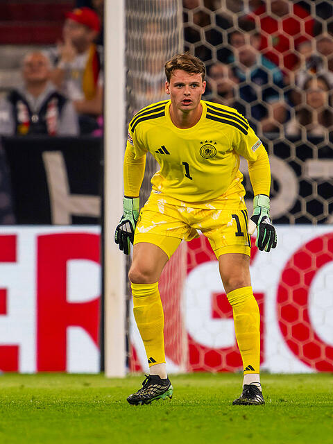 Jonas Urbig feierte gegen Serbien sein Deb&uuml;t im DFB-Tor und dies ausgerechnet in der M&uuml;nchner Allianz Arena.