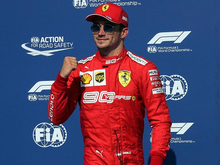 Charles Leclerc startet in Belgien von der Pole-Position.