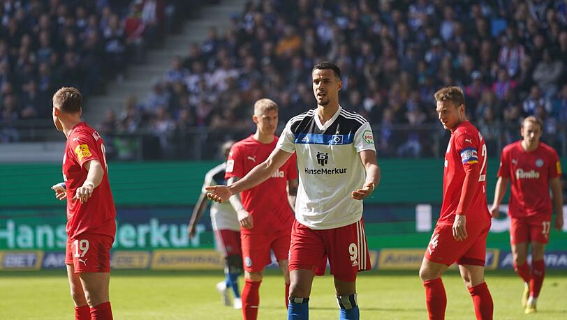 Der Hamburger SV kam gegen Holstein Kiel nicht über ein 0:0 hinaus.